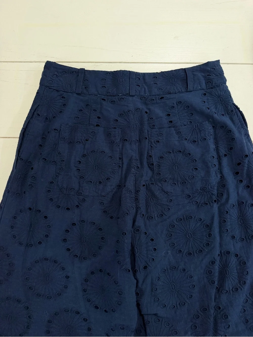 Sundance Eyelet Straight Leg Pants